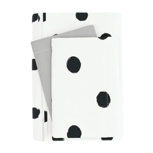 Duvets-Kirkland's Home White Dotted Reversible 2-Pc. Twin Duvet Cover Set White/Gray
