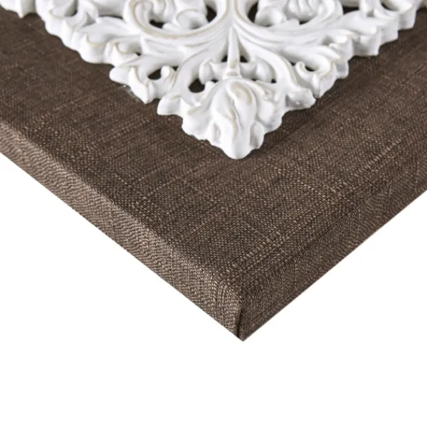 Wall Plaques-Kirkland's Home White Embellished Trinity Wall Plaques, Set Of 3 Brown/White