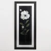 Framed Art-Kirkland's Home White Flower On Black I Framed Art Print White/Black