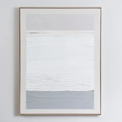 Framed Art-Kirkland's Home White Gray Abstract Framed Wall Art White/Gray