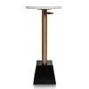 Accent & End Tables-Kirkland's Home White Marble Top Tapered Base Accent Table, 10 In.