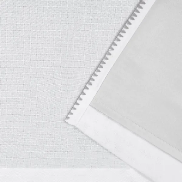 Curtains & Drapes-Kirkland's Home White Marl Blackout 2-Pc. Curtain Panels, 96 In. Gray/White