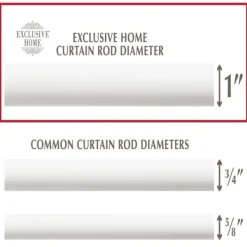 Curtain Rods & Hardware-Kirkland's Home White Mirrored Mosaic Curtain Rod, 120 In.
