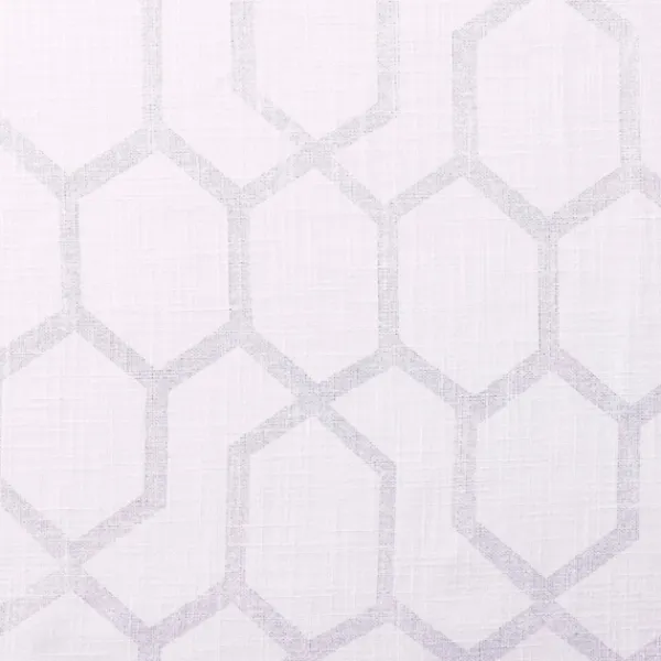 Curtains & Drapes-Kirkland's Home White Paton Curtain Panel Set, 108 In. White/Silver
