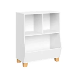 Bookshelves-Kirkland's Home White Pine Catch-All Toy Organizer With Cubbies
