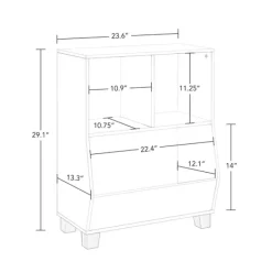 Bookshelves-Kirkland's Home White Pine Catch-All Toy Organizer With Cubbies