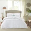 Comforters-Kirkland's Home White Quilted California King 5-Pc. Comforter Set White/Blue