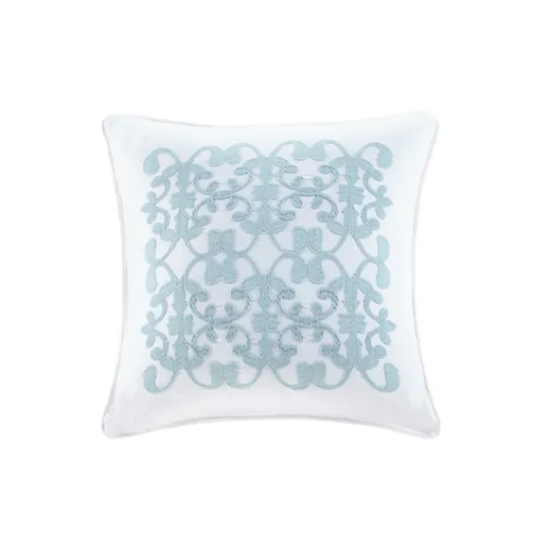 Comforters-Kirkland's Home White Quilted King 5-Pc. Comforter Set White/Blue