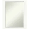 Decorative Mirrors-Kirkland's Home White Raised Frame Wall Mirror