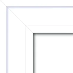 Decorative Mirrors-Kirkland's Home White Raised Frame Wall Mirror