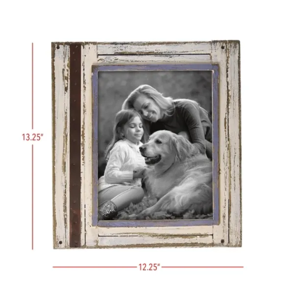 Picture Frames-Kirkland's Home White Rustic Wooden Photo Frame, 8X10