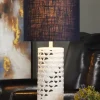 Table Lamps-Kirkland's Home White School Of Fish Open Work Table Lamp Blue