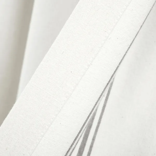 Curtains & Drapes-Kirkland's Home White Stripe Cafe Curtain Panel Set, 24 In. Gray