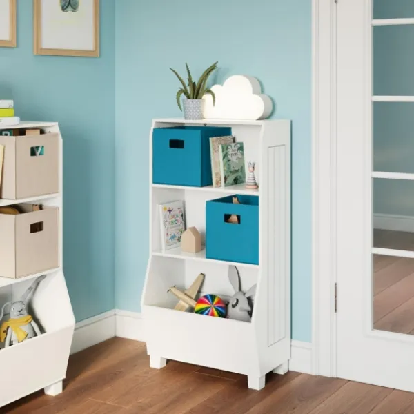 Bookshelves-Kirkland's Home White Toy Organizer Cubby Bookshelf