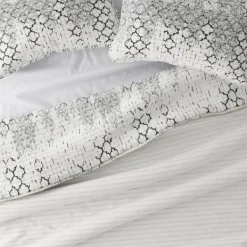 Quilts-Kirkland's Home White Trellis Reversible 3-Pc. Queen Quilt Set White/Gray