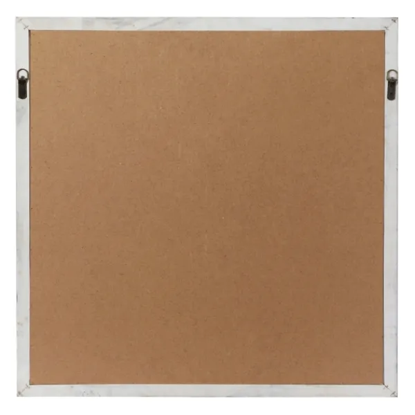 Decorative Mirrors-Kirkland's Home White Wood Lattice Overlay Mirror, 30X30 In.