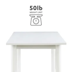 Console Tables-Kirkland's Home White Wood Midcentury Console Table
