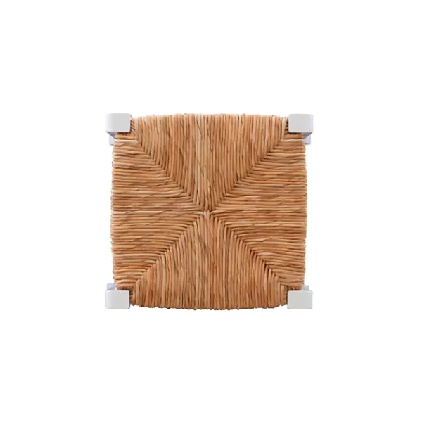 Bar Stools & Counter Height Stools-Kirkland's Home White Wood Seagrass Backless 2-Pc. Bar Stool Set Tan