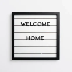 Memo & Chalkboards-Kirkland's Home White Wood Shiplap Letterboard White/Black