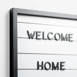Memo & Chalkboards-Kirkland's Home White Wood Shiplap Letterboard White/Black