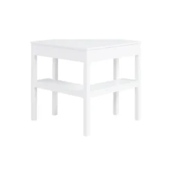 Office Furniture-Kirkland's Home White Wood Single Drawer Corner Desk