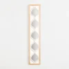 Decorative Mirrors-Kirkland's Home White Wood Stacked Teardrops Wall Mirror