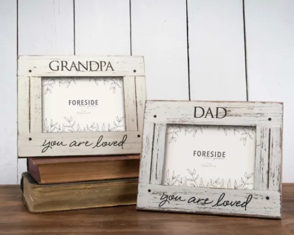 Picture Frames-Kirkland's Home Whitewashed Dad Picture Frame, 5X7