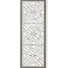 Wall Plaques-Kirkland's Home Whitewashed Wood & Gray Frame Cut Out Wall Plaque White/Gray