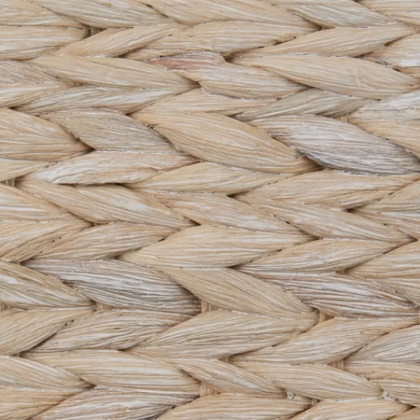 Baskets & Boxes-Kirkland's Home Whitewashed Woven Water Hyacinth Baskets, Set Of 2 White/Tan