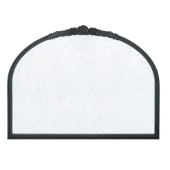 Decorative Mirrors-Kirkland's Home Wide Arch Black Floral Scroll Mirror
