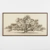 Canvas Art-Kirkland's Home Wide Oak Tree Framed Art Print White/Gray