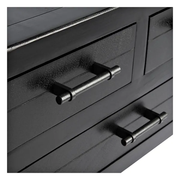 Console Tables-Kirkland's Home Wilbert 3-Drawer Console Table Black