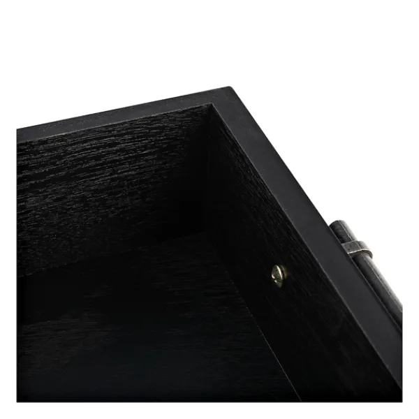 Console Tables-Kirkland's Home Wilbert 3-Drawer Console Table Black