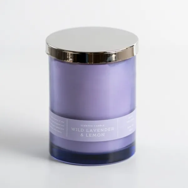 Candles-Kirkland's Home Wild Lavender & Lemon Single Wick Jar Candle Purple