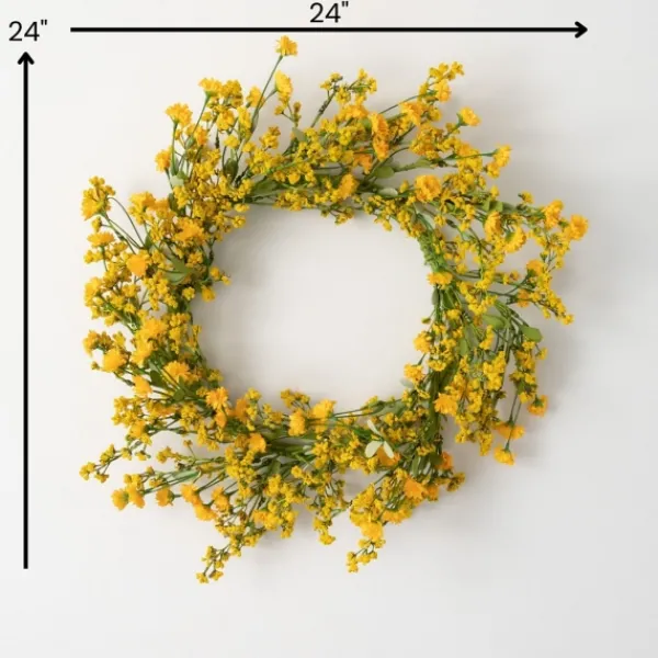 Wreaths-Kirkland's Home Wildflower Wreath Yellow