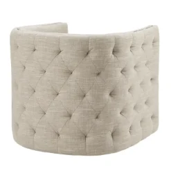 Accent Chairs-Kirkland's Home Wilson Tufted Cream Swivel Accent Chair White