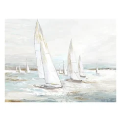 Canvas Art-Kirkland's Home Windswept Sails I Canvas Art Print White/Blue