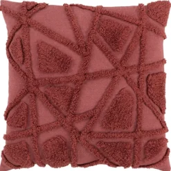 Pillows-Kirkland's Home Wine Geo Tufted Throw Pillow Red