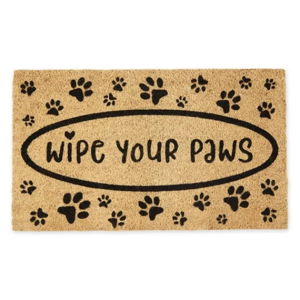 Doormats-Kirkland's Home Wipe Your Paws Coir Doormat Tan/Black