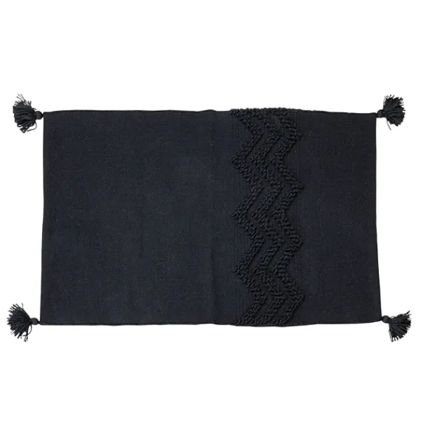 Outdoor Rugs-Kirkland's Home With Embellished Chevron Outdoor Area Rug Black