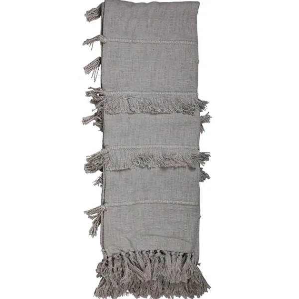 Blankets & Throws-Kirkland's Home With Fringe Rayon Throw Blanket Gray
