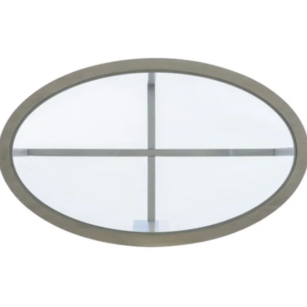 Coffee Tables-Kirkland's Home Wood & Glass Top 3-Pc. Table Set Gray