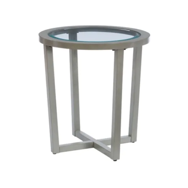 Coffee Tables-Kirkland's Home Wood & Glass Top 3-Pc. Table Set Gray