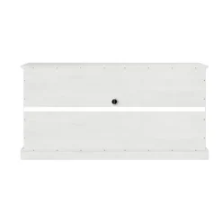 Tv Stands & Media Consoles-Kirkland's Home Wood And Glass 4-Door Media Cabinet White