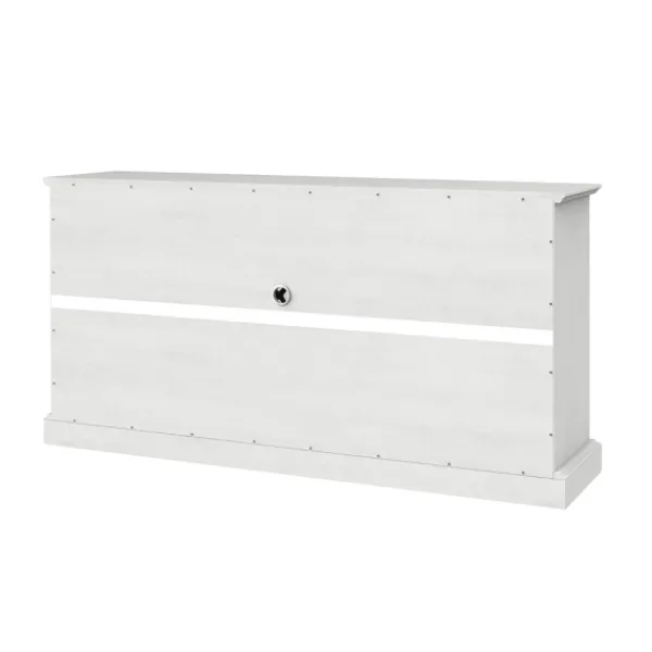Tv Stands & Media Consoles-Kirkland's Home Wood And Glass 4-Door Media Cabinet White