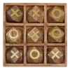 Decorative Accents-Kirkland's Home Wood And Gold Tic Tac Toe Game Set Brown