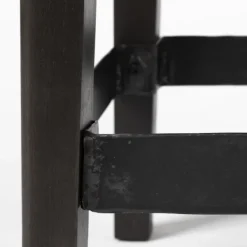 Bar Stools & Counter Height Stools-Kirkland's Home Wood And Metal Bar Stool Black