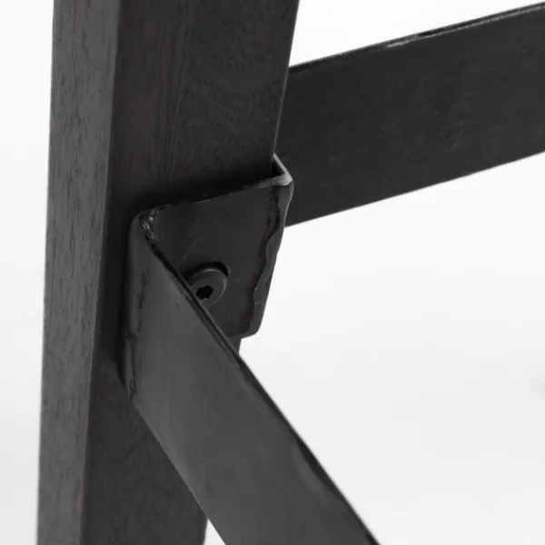 Bar Stools & Counter Height Stools-Kirkland's Home Wood And Metal Bar Stool Black