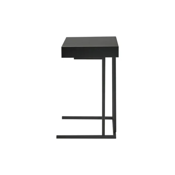 Accent & End Tables-Kirkland's Home Wood And Metal C-Frame Accent Table Black