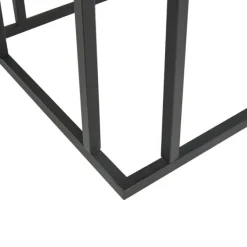 Accent & End Tables-Kirkland's Home Wood And Metal C-Frame Accent Table Black